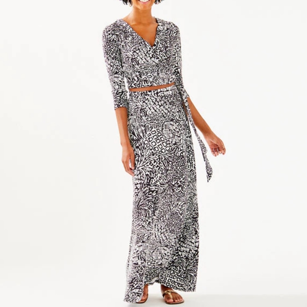 Black and White Lilly Pulitzer two piece dress